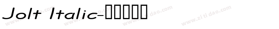 Jolt Italic字体转换